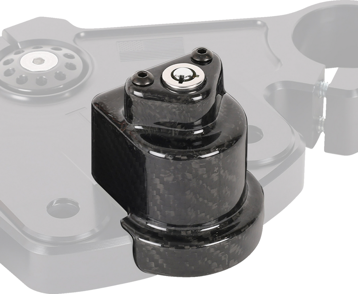 Cover Steering Lock - Gloss Weave Carbon Fiber 2024 - 2024