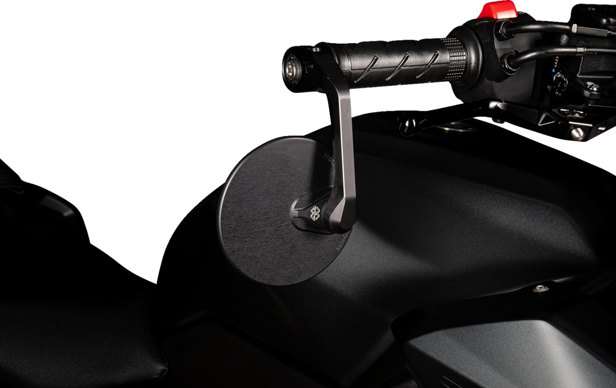 Mirror - MOON - Side View - Round - Black - Right/Left - Each 2009 - 2025