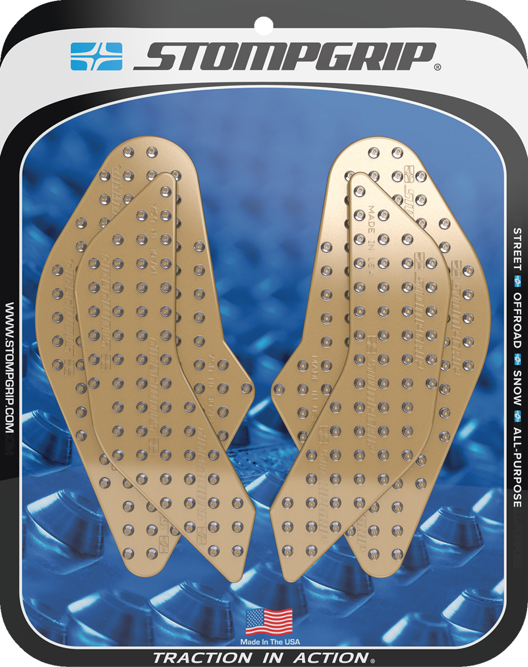 Traction Pad Tank Grips - Volcano - Clear - GSX-8R/S 2024 - 2025