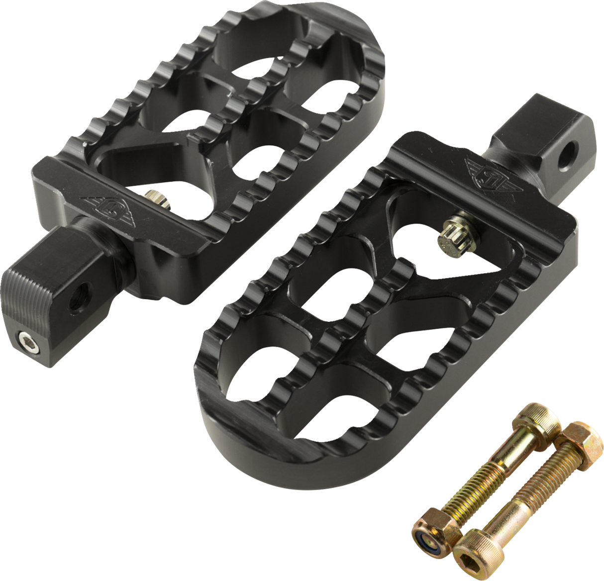 Serrated Footpegs - Black - Long 2017 - 2024