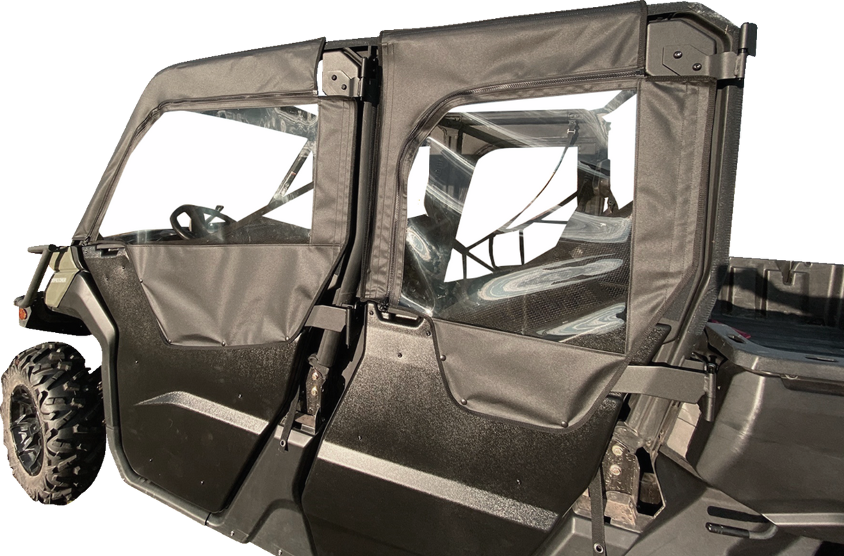 Soft Upper Doors - Black - Can-Am Defender Max 2017 - 2022
