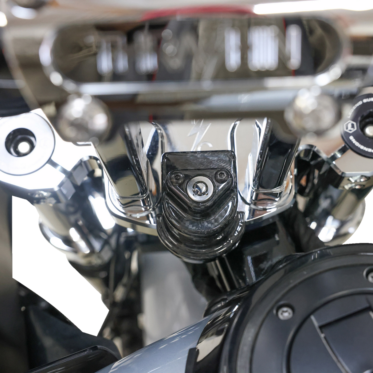 Cover Steering Lock - Gloss Weave Carbon Fiber 2024 - 2024