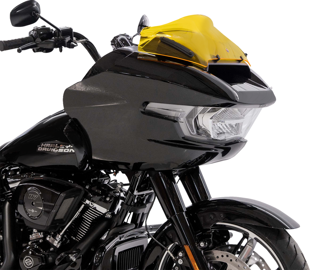 Kolor Flare™ Sport Windshield - 8\" - Yellow - FLTRX 2023 - 2025