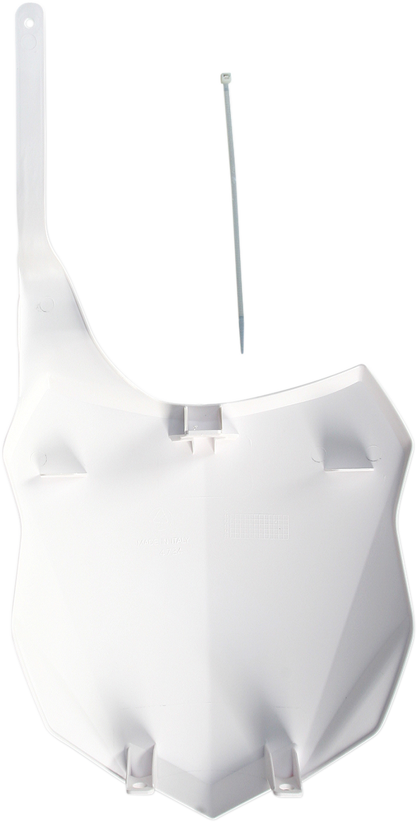 Front Number Plate - White 2013 - 2016