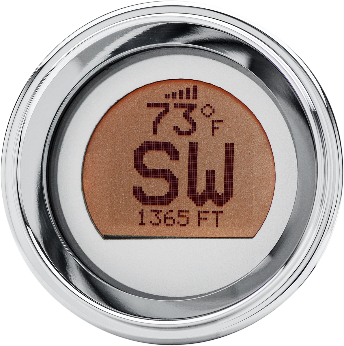 2-3/16\" Stand-Alone LCD GPS Compass - Chrome/Silver 1996 - 2013