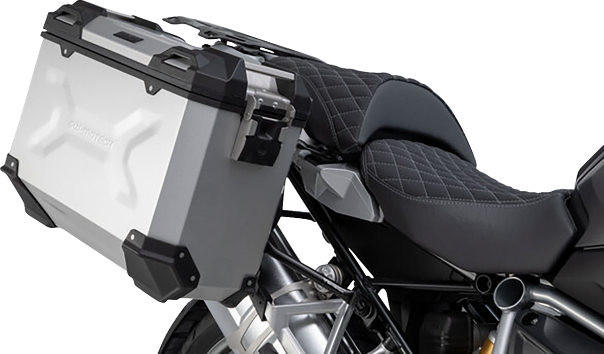 TRAX ADV Aluminum Case System - Silver - BMW R 1200/1250 GS \'12-\'24 2012 - 2024