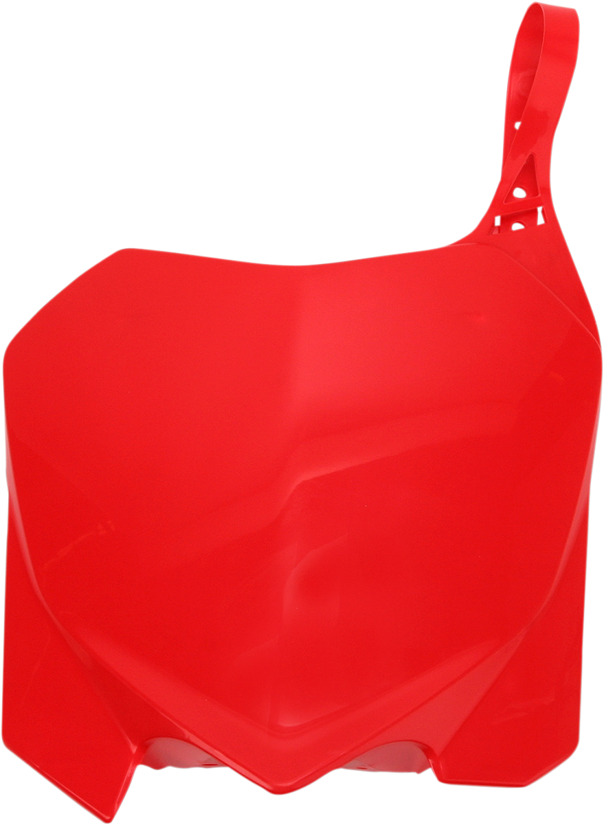 Front Number Plate - \'00 CR Red 2009 - 2013