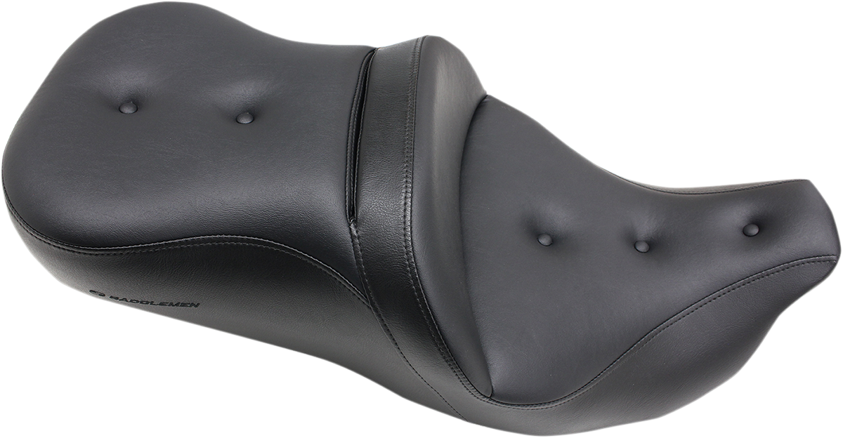 Pillow-Top Roadsofa™ Seat - with Backrest - Black - FLH/FLT \'08-\'23 2008 - 2023