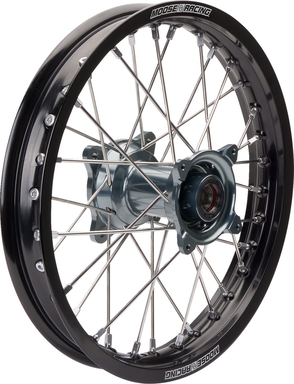 Wheel Assembly - SX-1 - Complete - Front - Black Wheel/Gray Hub - 16x1.85 2021 - 2025