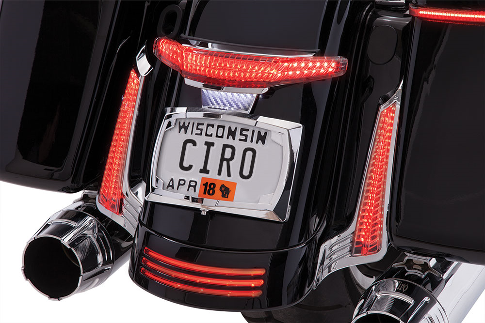 Taillight/License Plate Holder - Chrome 2010 - 2013