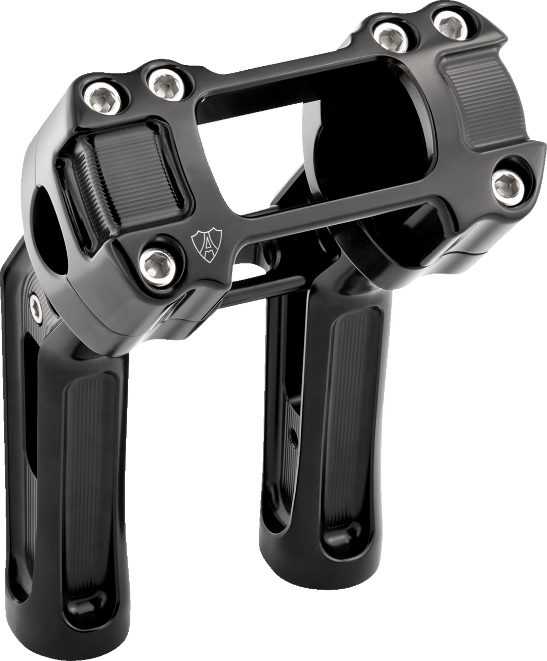 Method Kickback Handlebar Riser - Softail Gauge Cut-Out - 7\" - Black 2018 - 2024