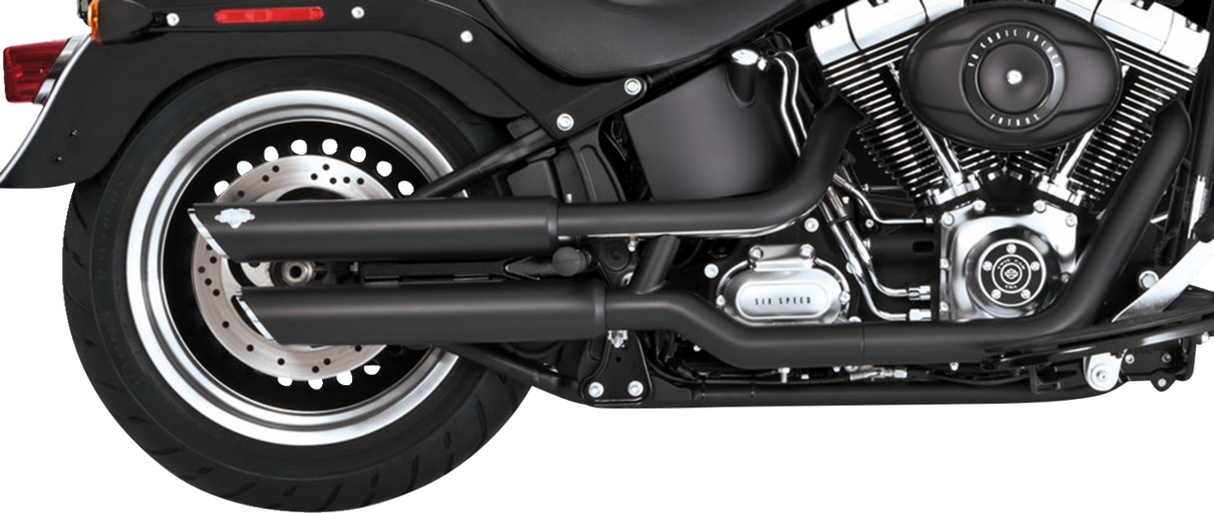 3\" Twin Slash Slip-On Mufflers - Black 2010 - 2017