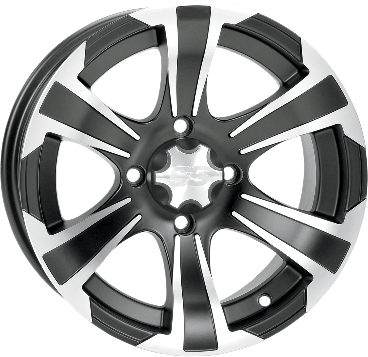 SS312 Alloy Wheel - Front/Rear - Black Machined - 12x7 - 4/137 - 5+2 1992 - 2023