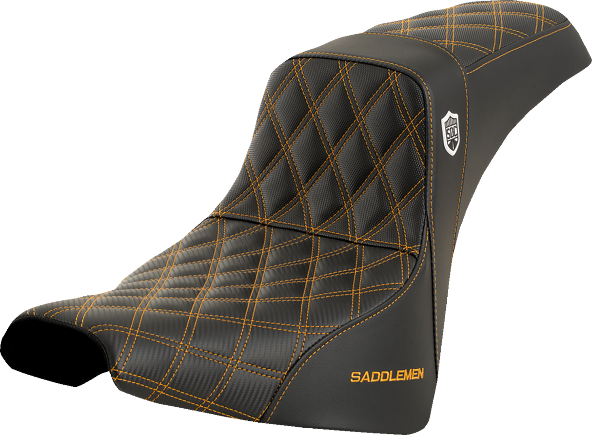 Pro Series SDC Performance Seat - without Backrest - Gold Stitch - FXBB/FXST \'18-\'23 2018 - 2023