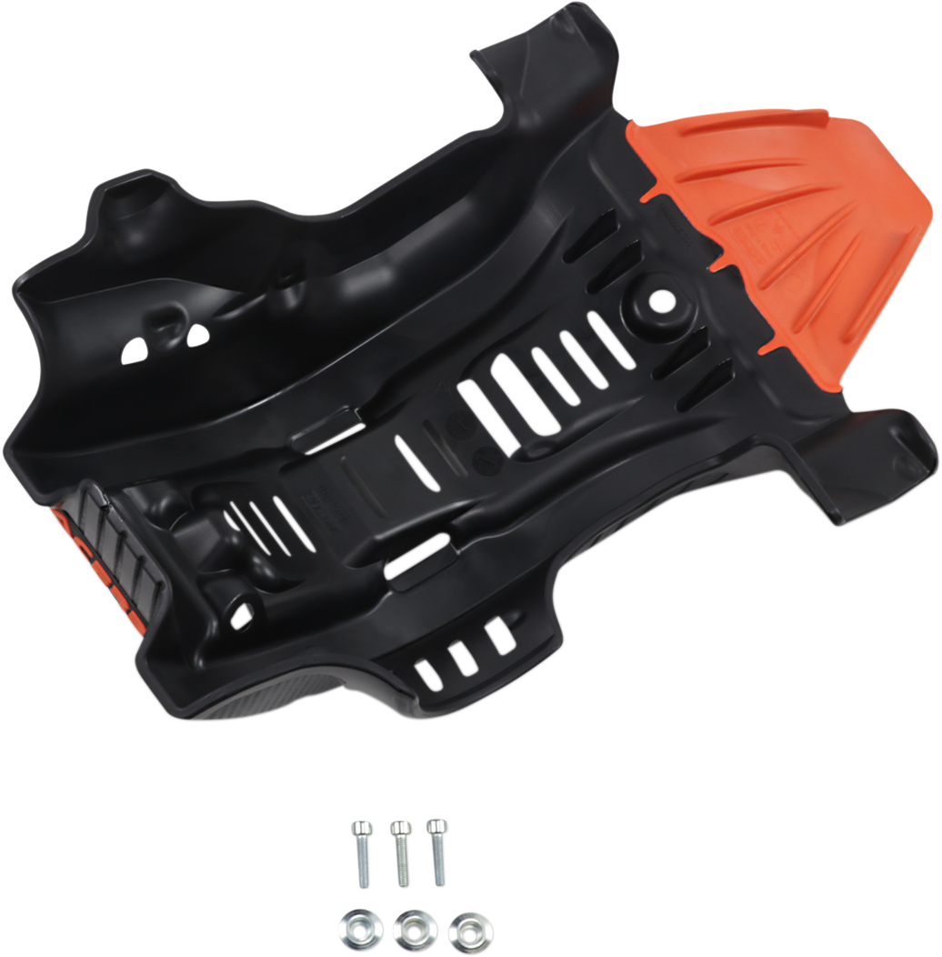 Skid Plate - Black/\'16 Orange - Gas Gas | Husqvarna | KTM 2019 - 2023