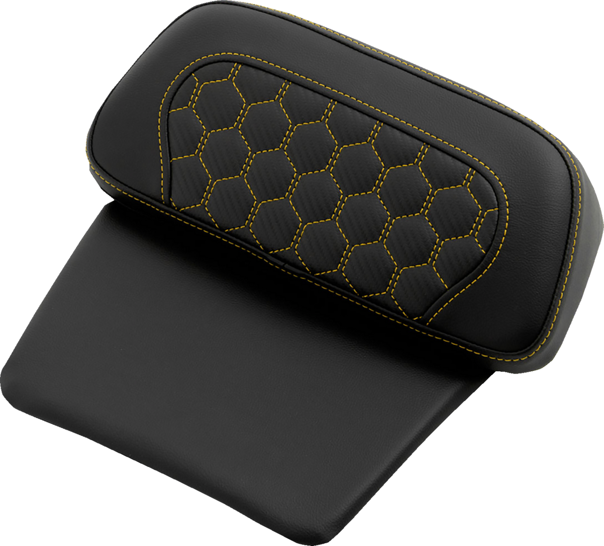 Chopped Tour Pak Pad - Honeycomb - Gold Stitching - FLH/FLT \'14-\'24 2014 - 2024