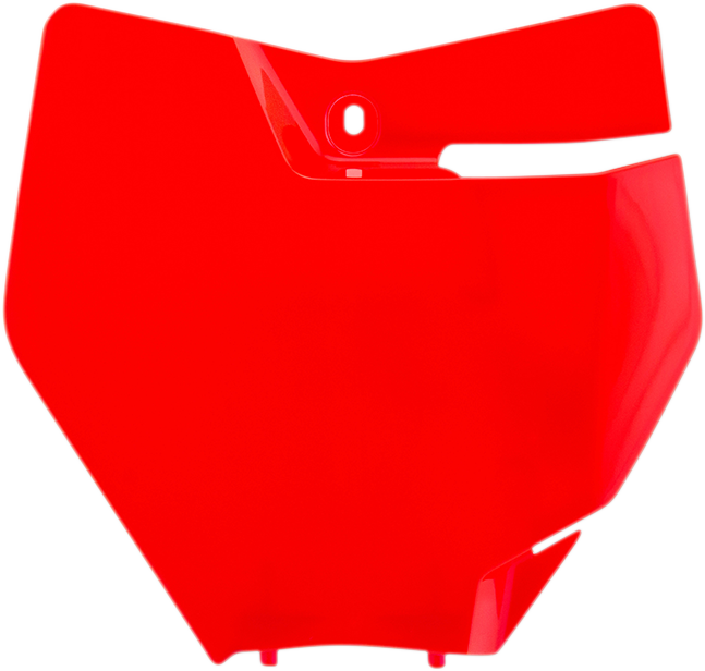 Front Number Plate - Fluorescent Orange 2016 - 2018