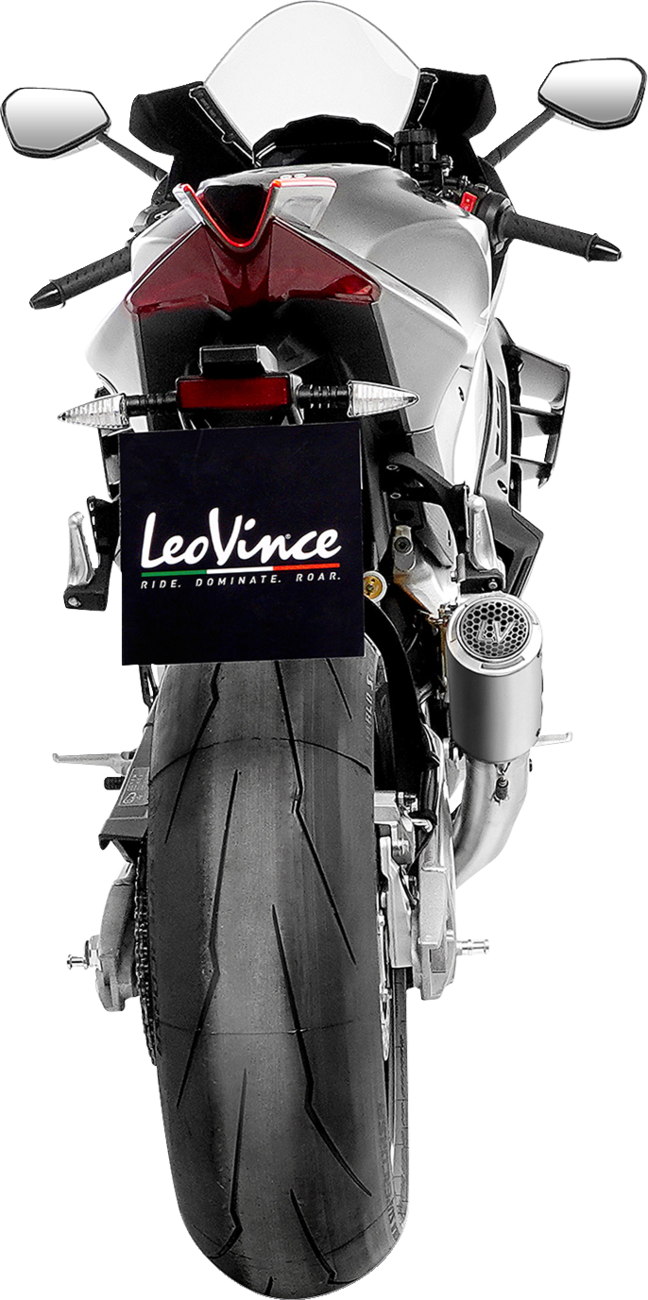 LV Corsa S Slip-On Muffler - Titanium - Aprilia RSV4 Tuono V4 2019 - 2024