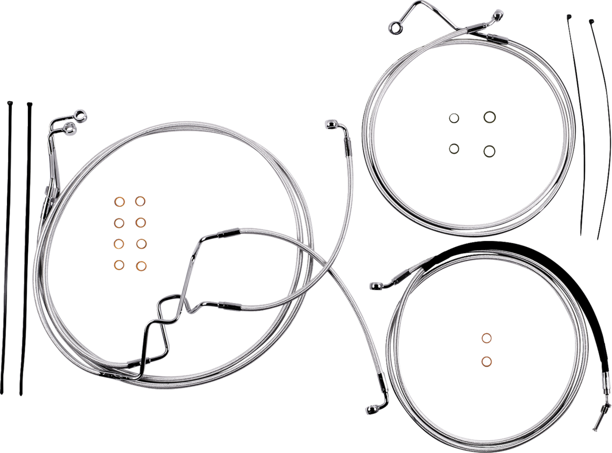 Sterling Chromite II® Designer Handlebar Installation Kit - 8\" - \'17-\'20 FLHR 2017 - 2020