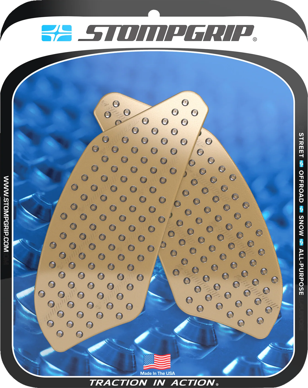 Traction Pad Tank Grips - Volcano - Clear - G 310 R 2021 - 2025