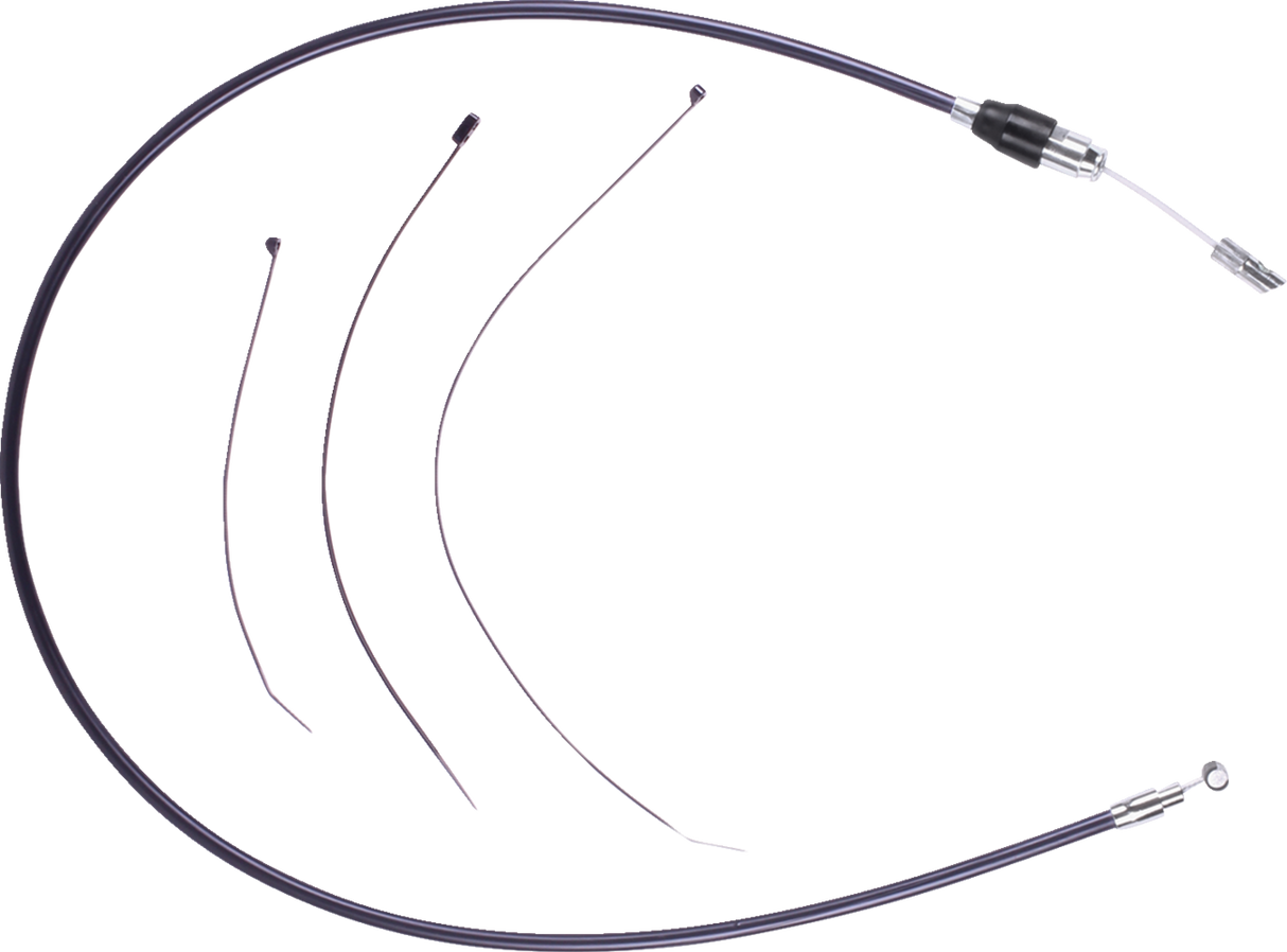 Quick Connect Clutch Cable - Upper - 44\" - Black/Chrome 2023 - 2024