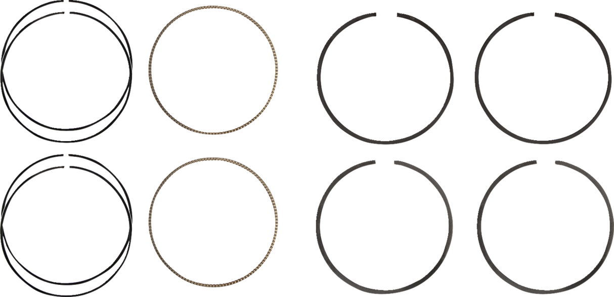 Piston Rings - 114\" Motor - 4.000\" Standard - M8 2017 - 2021