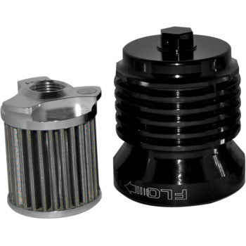PC RACING 0712-0351 Oil Filter Flo® "Spin-On" Oil Filter - Black Anodized