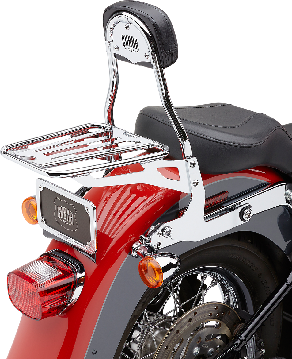 Backrest Kit - 14\" - Chrome - Softail 2006 - 2017