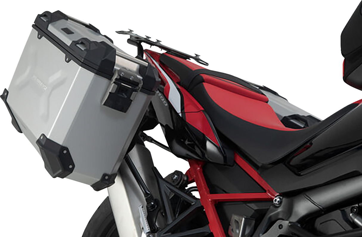 TRAX ADV Aluminum Case System - Silver - Honda Africa Twin \'19-\'21 2019 - 2021