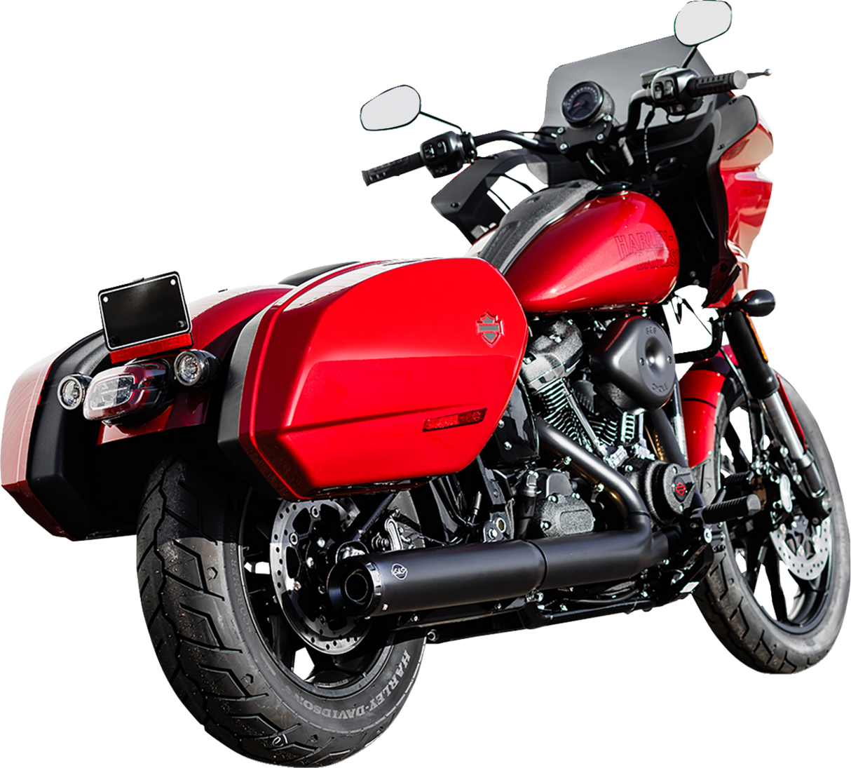 Grand National Slip-On Muffler - 50 State - 4\" Black - M8 Softail 2025 - 2025