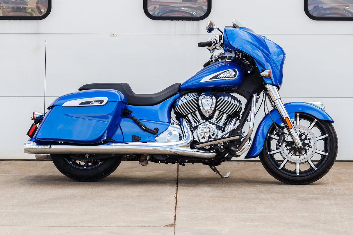 4\" Broadhead Slip-On Mufflers - Fishtail - Chrome 2014 - 2022