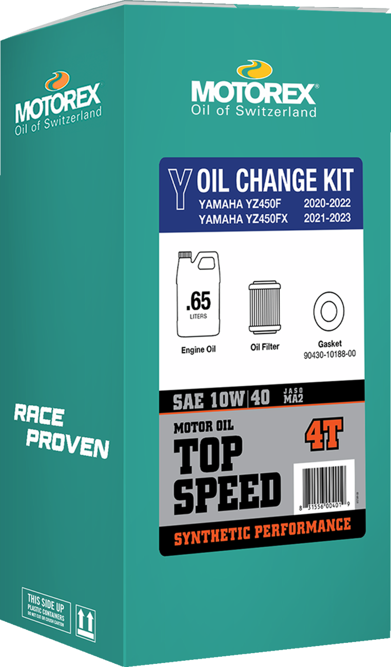 Oil Change Kit - Yamaha YZ 450 - 10W-40 2020 - 2023
