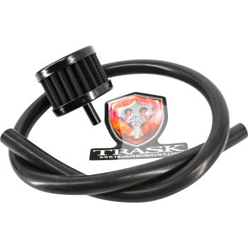 TRASK 1105-0258 M8™ Vented Transmission Top Cover Check - Black