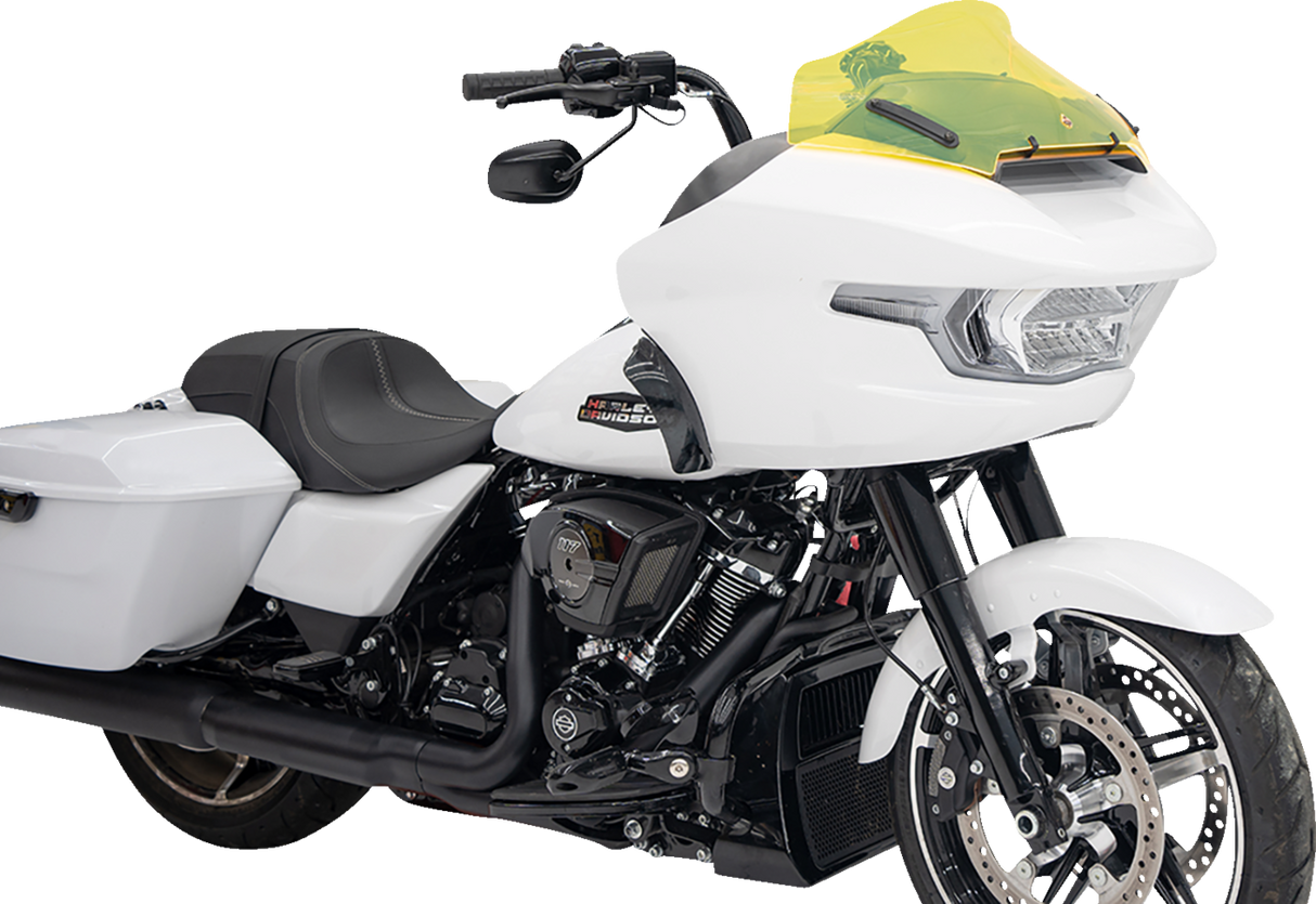 Kolor Flare™ Windshield - 10\" - Yellow Ice - FLTR 2023 - 2024