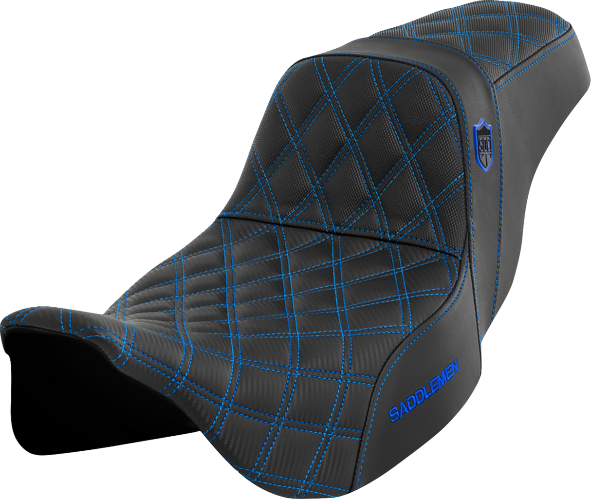 Pro Series SDC Performance Seat - without Backrest - Blue Stitch - FLH/FLT \'08-\'23 2008 - 2023