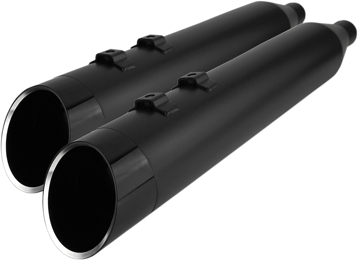 4.5\" Mufflers for Touring - Black with Edge 2017 - 2022