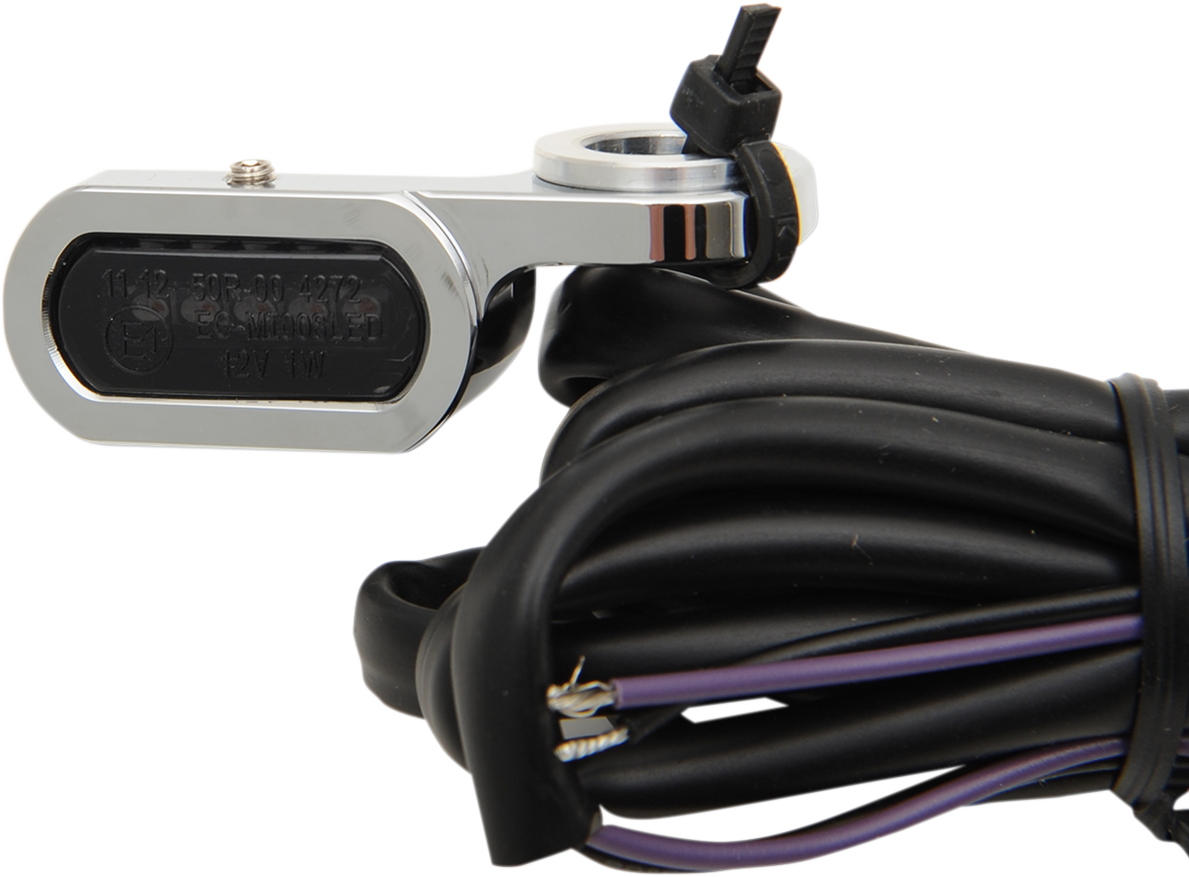 LED Handlebar Marker Lights - Hydraulic Clutch - Chrome/Smoke 2009 - 2017