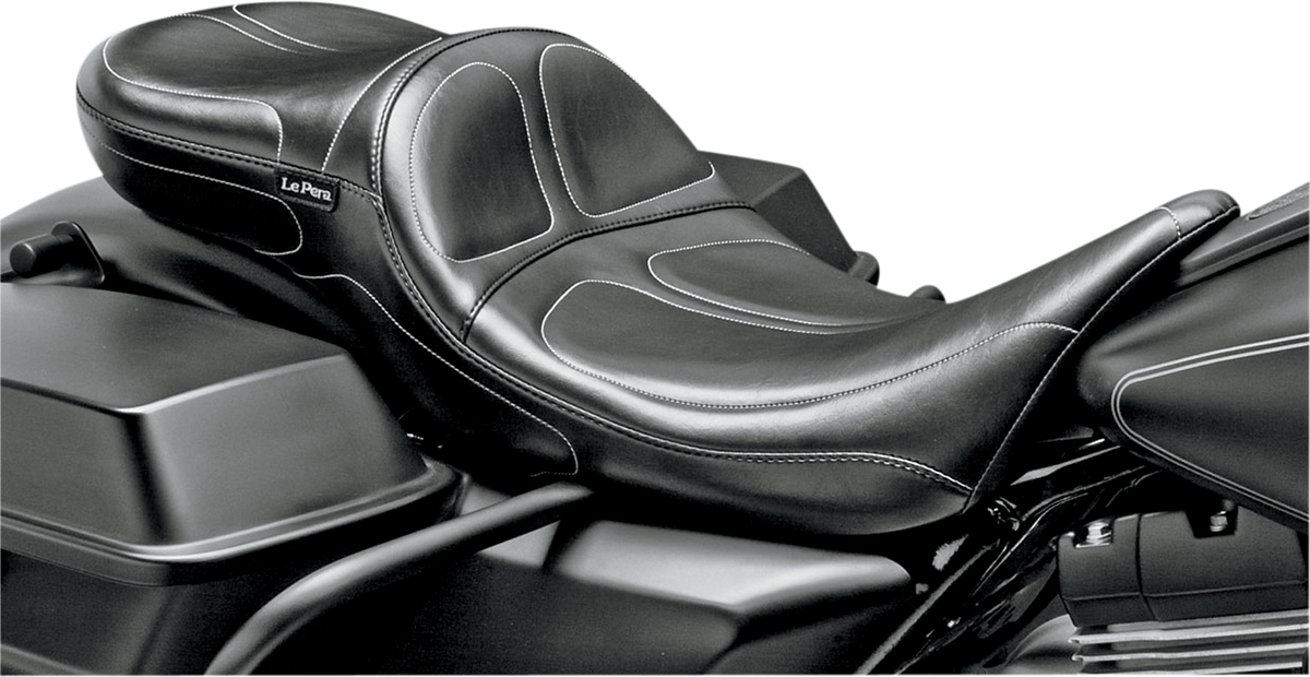 Maverick Daddy Long Legs Seat - Black - Stitched - FL \'08-\'23 2008 - 2023