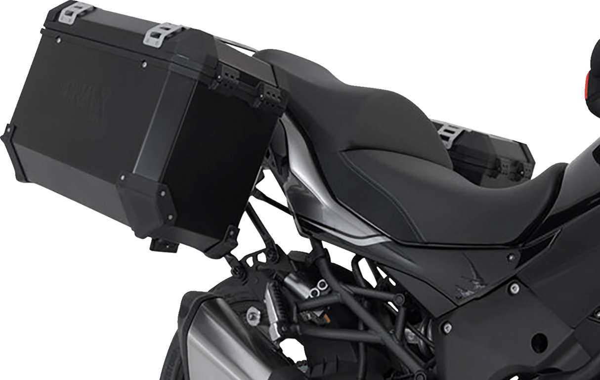 TRAX ADV Aluminum Case System - Black - Kawasaki Versys 1000 \'18-\'23 2018 - 2023