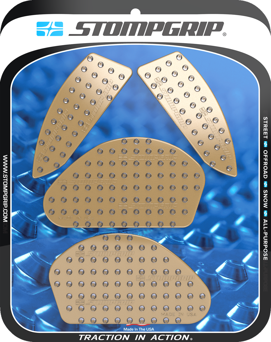 Traction Pad Tank Grips - Volcano - Clear - MT-03 2020 - 2025