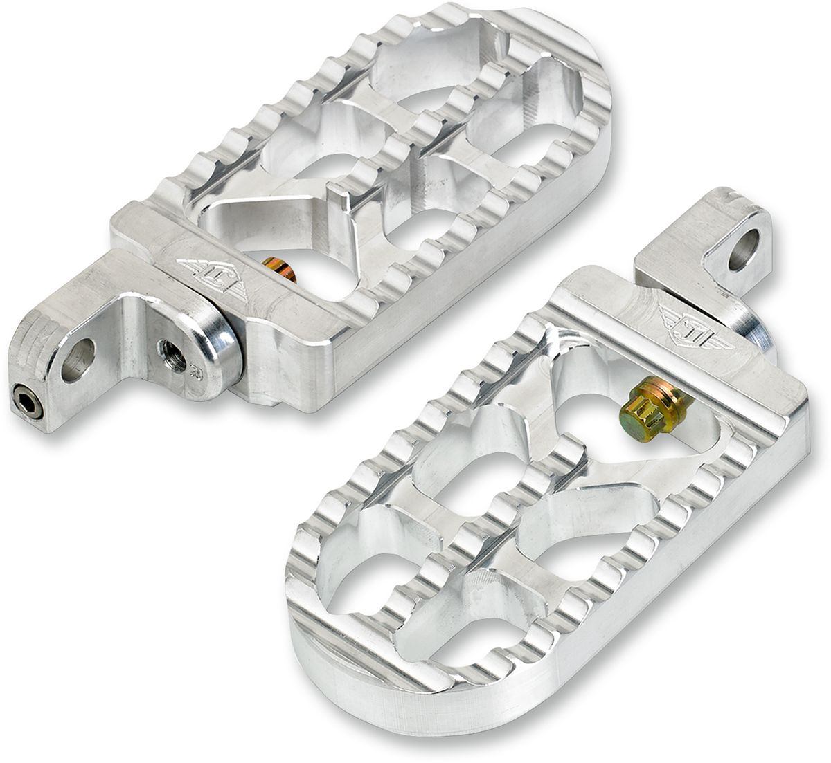 Adjustable Serrated Long Footpegs - Raw - XL 2007 - 2019