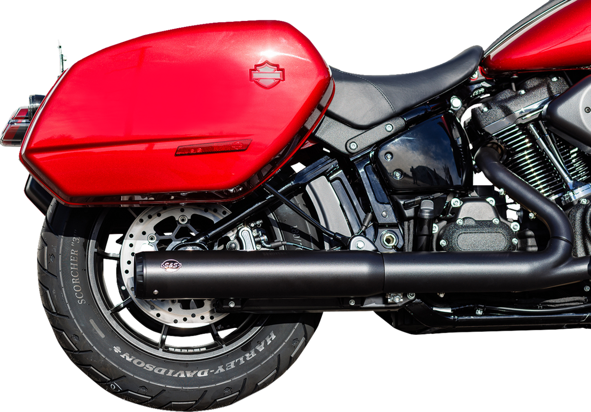 Grand National Slip-On Muffler - 50 State - 4\" Black - M8 Softail 2025 - 2025