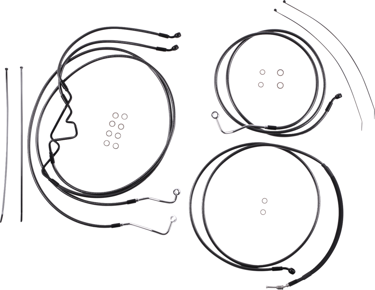 Black Pearl™ Designer Handlebar Installation Kit - 6\" - \'17-\'20 FLTR 2017 - 2020