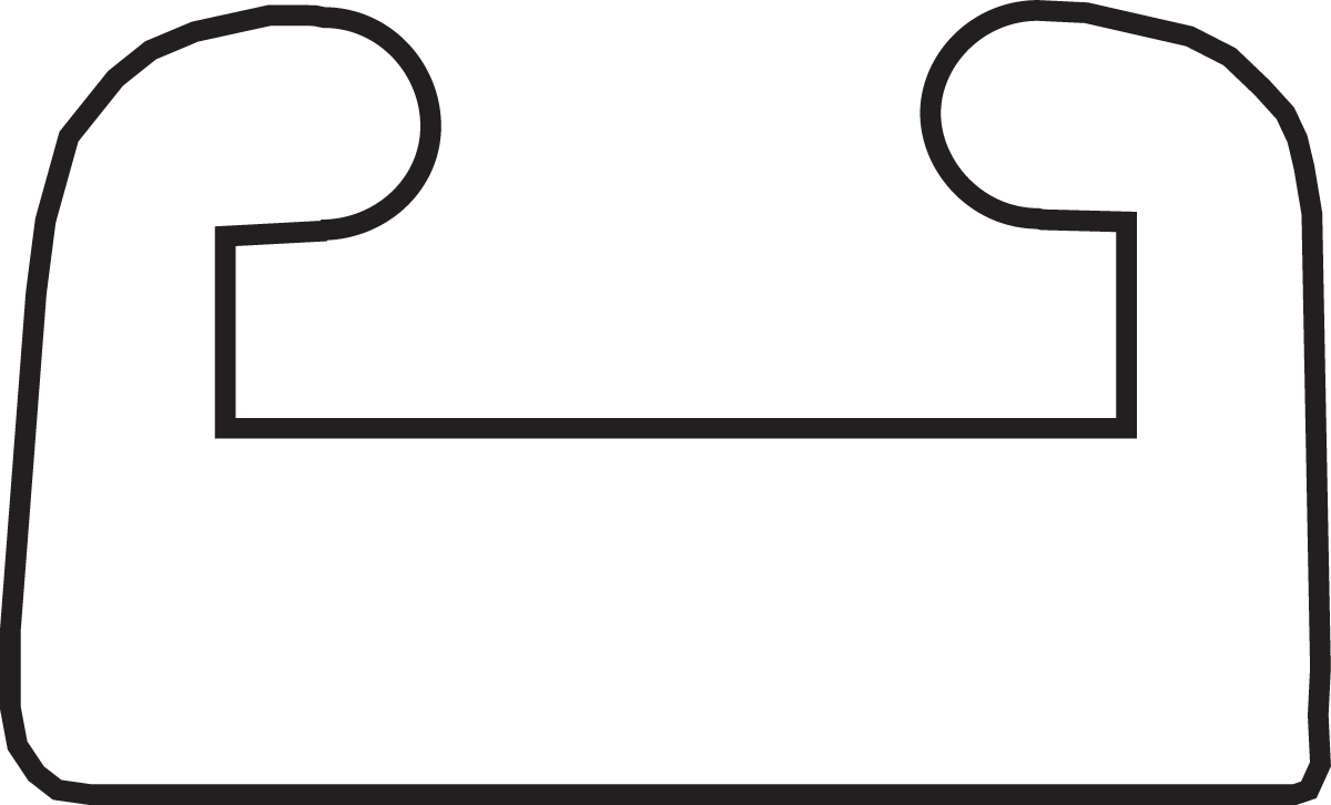 Black Replacement Slide - UHMW - Profile 23 - Length 57.00\" - Polaris 1997 - 2010