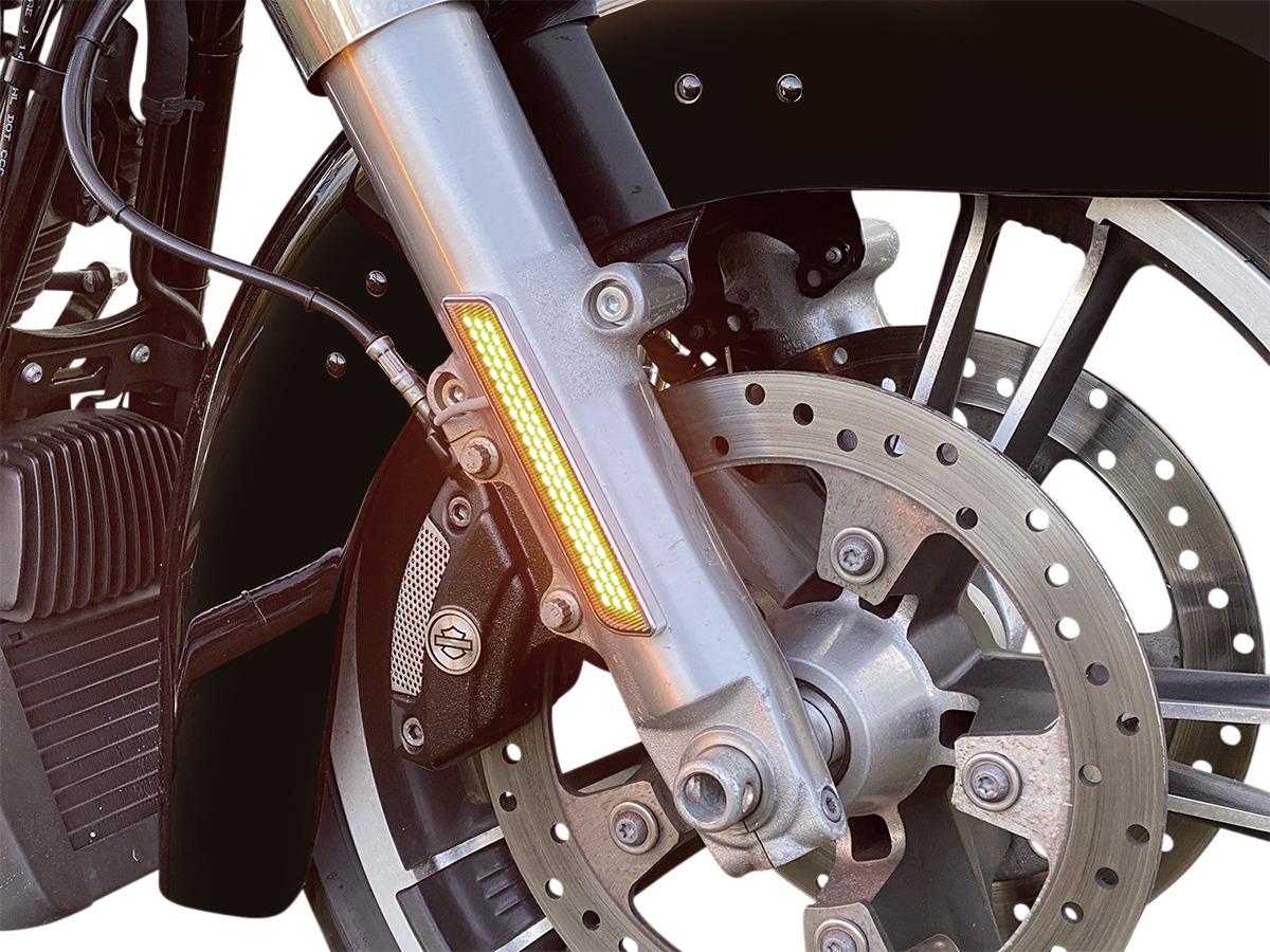 LED Fork Light - Smoke - Chrome 2014 - 2023