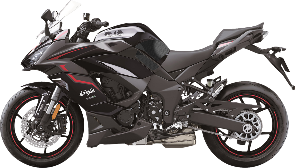 Traction Pad Tank Grips - Icon - Black - Ninja 1000 SX 2020 - 2024