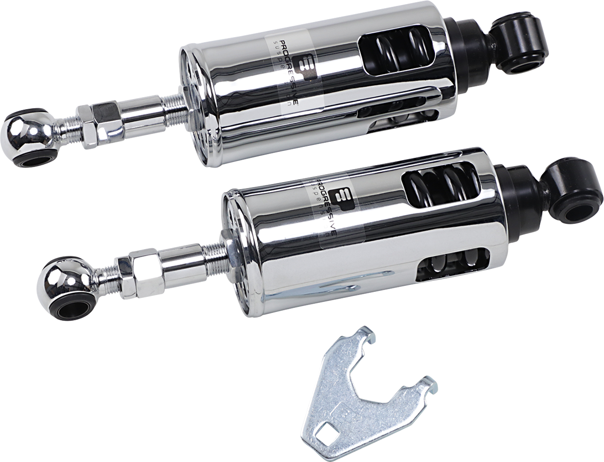 422 Series Adjustable Shocks - Chrome - Heavy-Duty 1989 - 1999