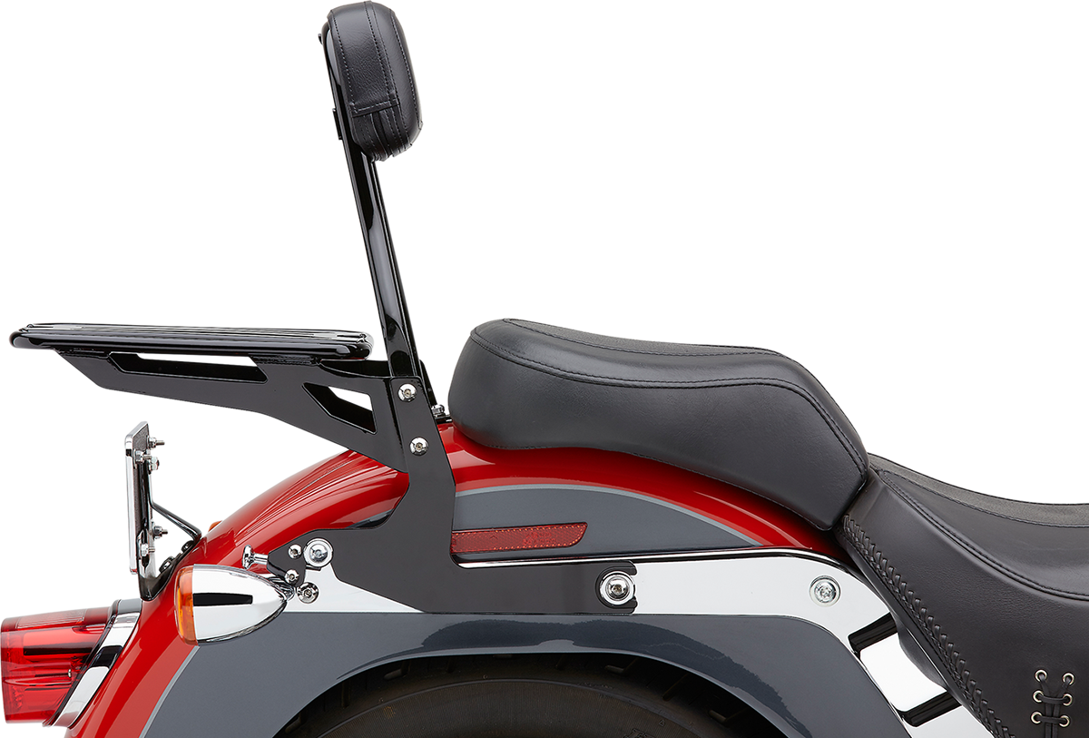 Backrest Kit - 14\" - Black - Softail 2000 - 2017