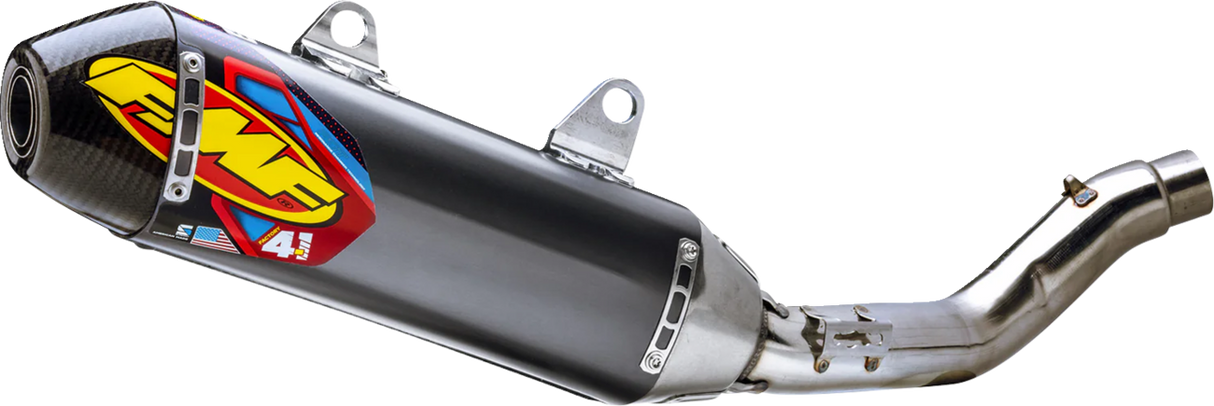 Factory 4.1 RCT Slip-On Muffler with Carbon Cap - Aluminum - KX 250 2025 - 2025