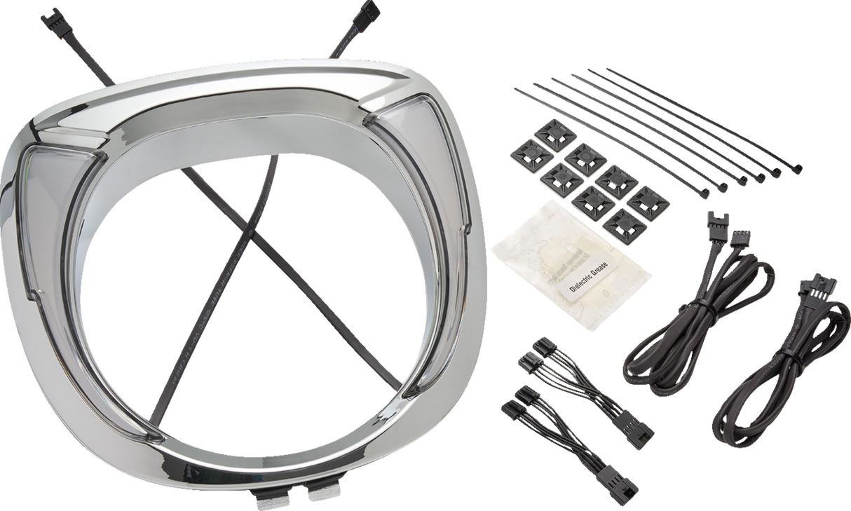 Headlight Bezel - Fang® - Chieftain - Chrome 2019 - 2024